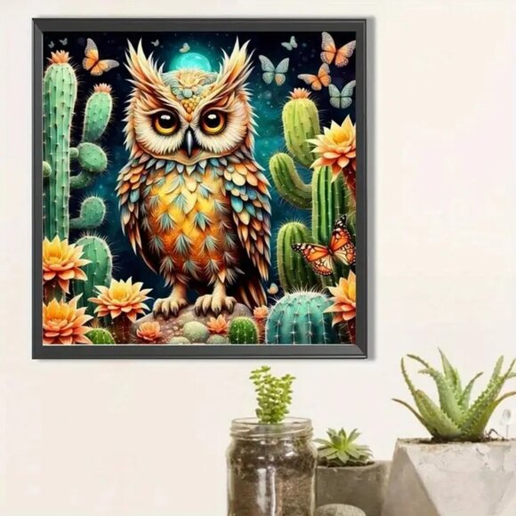 Cute Little Owl Diamond Painting Kit # 515 - Picture 2 of 2